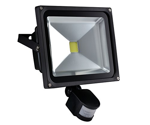 W-LITE 30W Led Motion Sensor Flood Lights Outdoor, PIR Induction Lamp, Intelligent Light, 3000K, Warm White, 240W Bulb Equivalent, 2400lm, Super Bright Waterproof Security Floodlight