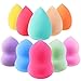 10pack Makeup Sponge - Beauty Foundation Blending Sponge, You Can Use Damp or Dry for a Smooth Finished Look, Multi-colored Makeup Sponges