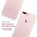 CasesByLorraine Compatible with iPhone 8 Plus/iPhone 7 Plus Case, Christmas Snowflakes XMAS Holiday Clear Transparent Flexible TPU Soft Gel Protective Cover for iPhone 7/8 Plus 5.5