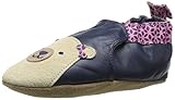 Robeez Beary Bailey Crib Shoe (Infant), Navy, 6-12 Months M US Infant