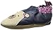 Robeez Beary Bailey Crib Shoe (Infant), Navy, 6-12 Months M US Infant