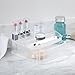 InterDesign Rain Cosmetic Organizer for Vanity Cabinet to Hold Makeup, Beauty Products - 1 Drawer, Clear