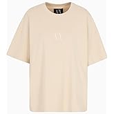 Armani Exchange Womens Heavy Cotton Jersey Icon Logo Tee