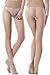 Miya most thin Women's Control Top 1 Den All Sheer Toe silk stockings Tights Panty Hose