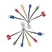 CHAFON Compatible for Multi Charge Cable 2 Pack, 6 in 1 Multiple USB Charging Cord