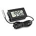 JEDEW Aquarium Thermometer, LCD Digital Fish Tank Water Terrarium Temperature Meters Gauge for Reptile Terrarium Fish Tank Refrigerator, Fahrenheit (℉) Display