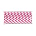 Carejoy® 1 Pack(25 pcs)Biodegradable Reusable Environmental Paper Striped Party Straws-Pink Stripe