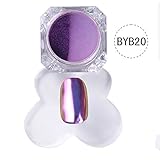 Born Pretty 1G Top-Grade Chameleon Nail Powder Manicure Nail Art Chrome Pigment Glitters Black Base Color Needed BYB20