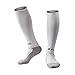 LITAO for Little Boys/Girls Outfits Compression Long Sport Soccer Socks 6 Pack (Kids/Youth Gifts) (Black&White&Blue)
