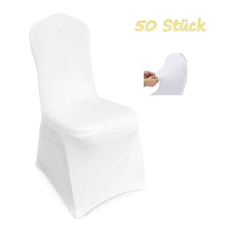 Femor bi-elastic Stuhlhusse Stuhlbezug Stuhlüberzug Stretchhusse Hochzeit (50 Stück)
