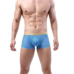 Laxier 2 Pack of Men Boxer Briefs Transparent