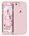 BENTOBEN iPhone 6S Plus Case, iPhone 6 Plus Case, Heavy Duty Shockproof 3 in 1 Slim Hybrid Hard PC Cover Soft Silicone Rubber Bumper Protective Phone Case for iPhone 6S Plus/6 Plus 5.5 Inch Rose Gold