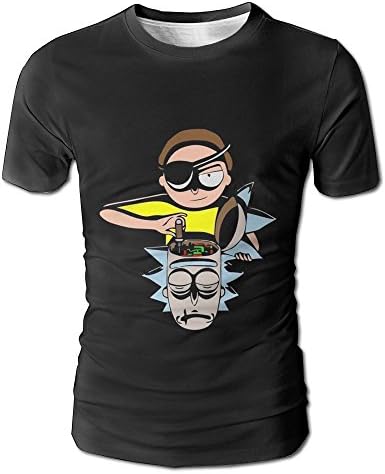 DIOONU Rick-and-Morty Cool 3D Printed Mens T Shirts Short Sleeve Tops Crew Neck Clothing Tees
