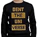 Dent The Universe Kids Crewneck Sweatshirt (Large / 10-12 Yrs, Black)