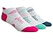 ASICS Women's Intensity Single Tab Socks (3-Pack), Medium, Pink Glow/Mosaic Blue