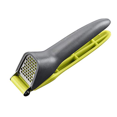 Stainless Steel Garlic Press Crusher Squeezer Masher Home Kitchen Mincer Tool-SUNSEE New (Green)