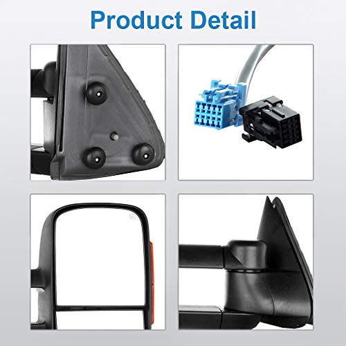 thumbnail image 2 of APA Replacement Power Mirror For 03-06 Chevy Silverado/GMC Sierra - Heated Signal Memory Right Side 2 of 10