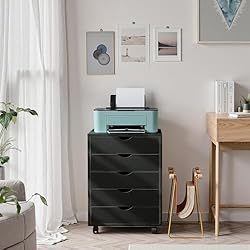 OLIXIS 5 Drawer Mobile File Cabinet Under Desk