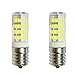 Anyray 2-Bulbs Replacement for WB36X10003 40W Microwave Light Bulb, 40T8 E17 Base Appliance Light Bulbs (Cool White 6000K)