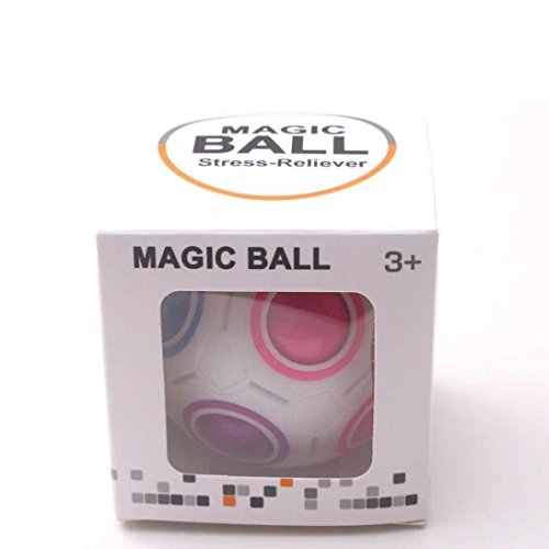 image for Magic Rainbow Ball, Forthery Rainbow Ball Magic cube LED Fidget toy pu