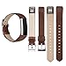 Vancle Compatible with for Fitbit Alta Bands Leather, Adjustable Replacement Accessories Fitbit Alta HR Bands for Women Men (3. Coffee)