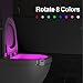 Good2Go Advanced 8-Color Motion Activated LED Toilet Night Light, New & Improved Version, Motion Sensor
