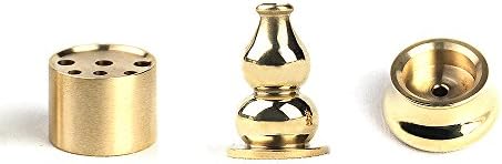 HJXL Copper Incense Burner Cone Holder Gourd Copper Incense Burner 3 Styles