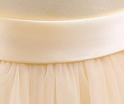 Nileafes Flower Girls V-Shaped Back Sleeveless Maxi