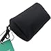 Admirable Idea Small Size Makeup Pouch for Womens Travel Cosmetic Bag for Girls Essential Oil Carrying Bag -black