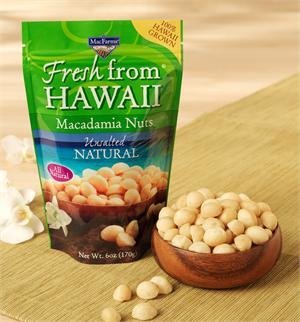 Mac Farms Macadamia Nuts, All Natural Unsalted 6 oz (Pack of 2)