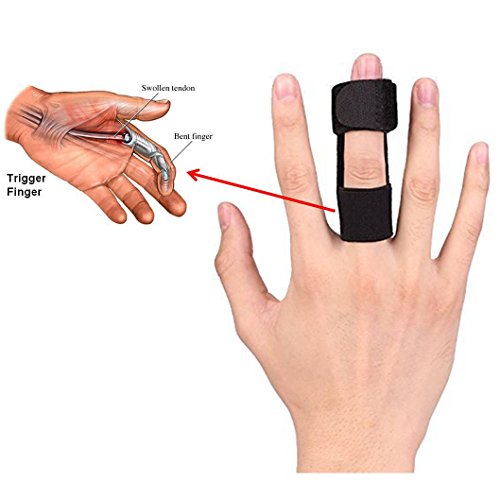 Trigger Finger Splint, Breathable with Airhole, Built-in Aluminum Great for Mallet Finger, Finger Arthritic, Finger Fractures-Tendon Release & Pain Relief -Gift for Finger Sleeves Support (Best Splint For Trigger Finger)