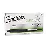 Sharpie 1753179 Retractable Fine-Point Pen, Blue, 12-Pack