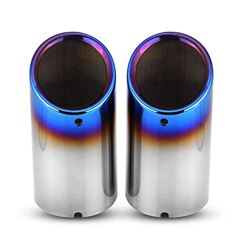 Dsycar Stainless Steel Exhaust Muffler Tips Pair, Compatible with Audi Q5 2009-2012/A4 2009-2016/A3 A1, Compatible with VW CC 2012-2015/ Passat 1.8T 2.0T 2011-2015 / Tiguan 2011-2015