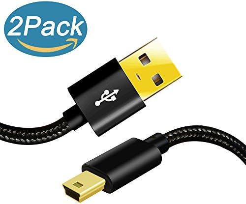 SCOVEE PS3 Controller Charging Cable 6ft,Mini USB Charger Cord for Sony Playstation 3/PS3 Slim SixAxis Wireless Wire,Mini-B Sync Play Charge Compatible GoPro HERO4 Hero 3+,HD,Dash Cam,MP3 Player Long