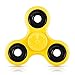 Toplay Fidget Spinner Toy Stress Reducer Ceramic Bearing - Perfect For ADD, ADHD, Anxiety, and Autism Adult Children (Yellow)