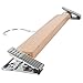 LOHAS Home 10-Pack Natural Finish Wooden Pant Skirt Hangers with 2-Adjustable Anti-Rust Clips