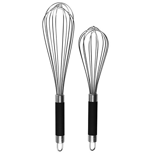 Samvi Stainless Steel Balloon Whisk Set Wire Hand Mixer Whisks