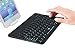 Airfox K10 Ultra Compact Slim Profile LED Backlit Wireless Bluetooth Keyboard for iOS, Android, Windows and Mac with Rechargeable Lithium Battery,9.7