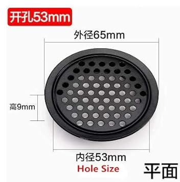 Generic 10pcs Thick Stainless Steel Round Vents Wardrobe Cabinet