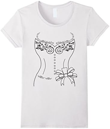 Women's Bride Wedding Dress T-shirt, Funny Bridal Shower or Vegas Small White