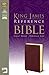 KJV, Reference Bible, Giant Print, Personal Size, Bonded Leather, Burgundy, Red Letter Edition (King James Reference Line)