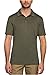 32 DEGREE WEATHERPROOF COOL MENS POLO, Short Sleeve 32Degree Shirt (Large, Heather Dark Moss)