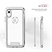 Zizo ION Series for iPhone XR Case Military Grade Drop Tested with Tempered Glass Screen Protector Silver Clear