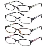 GAMMA RAY 3 Pairs Women Fashion Readers Thin Elegant Reading Glasses - 2.25x