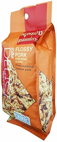 Delici, 4 packs of Delici Flossy Pork Hong Kong Classic. Finely Shredded Seasoned Pork. (30 g/ pack)