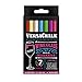VersaChalk Washable Wine Glass Pens 7 Vibrant Erasable Colors to Write on Party Cups, Drink Glasses, Beer Mugs, Clear Plastic Jars, Windows, and Mirrors