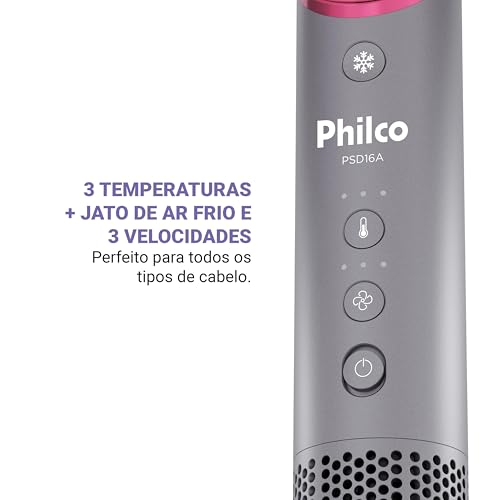 Secador de Cabelos Philco Motor BLDC 1450W PSD16A 127V