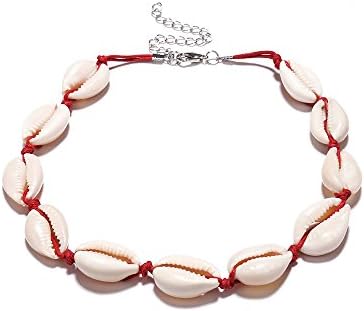 AOTUOTECH Summer Beach Sea Shell Necklace Choker Pendant Ornaments Handmade Pendant Jewelry Gift