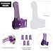 Pure Love Wearable Textured Finger Vibrator with Multiple Attachments, Interchangeable Heads, Purple Color, Adult Sex Toy