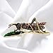 CH Cute Insect Brooch Pin Vintage Grasshopper Brooches for Women Coat Accessories
